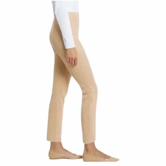 NWT Jude Connally Olivia faux suede camel ankle pants Size XS - Picture 2 of 11